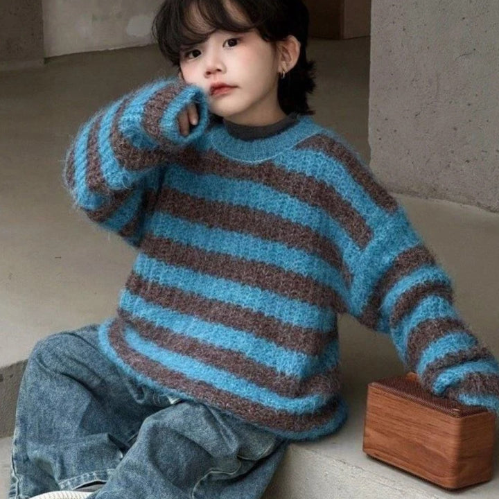 Maglione soft blu