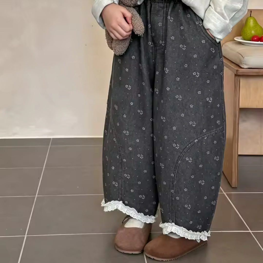 Jeans flower 70’s