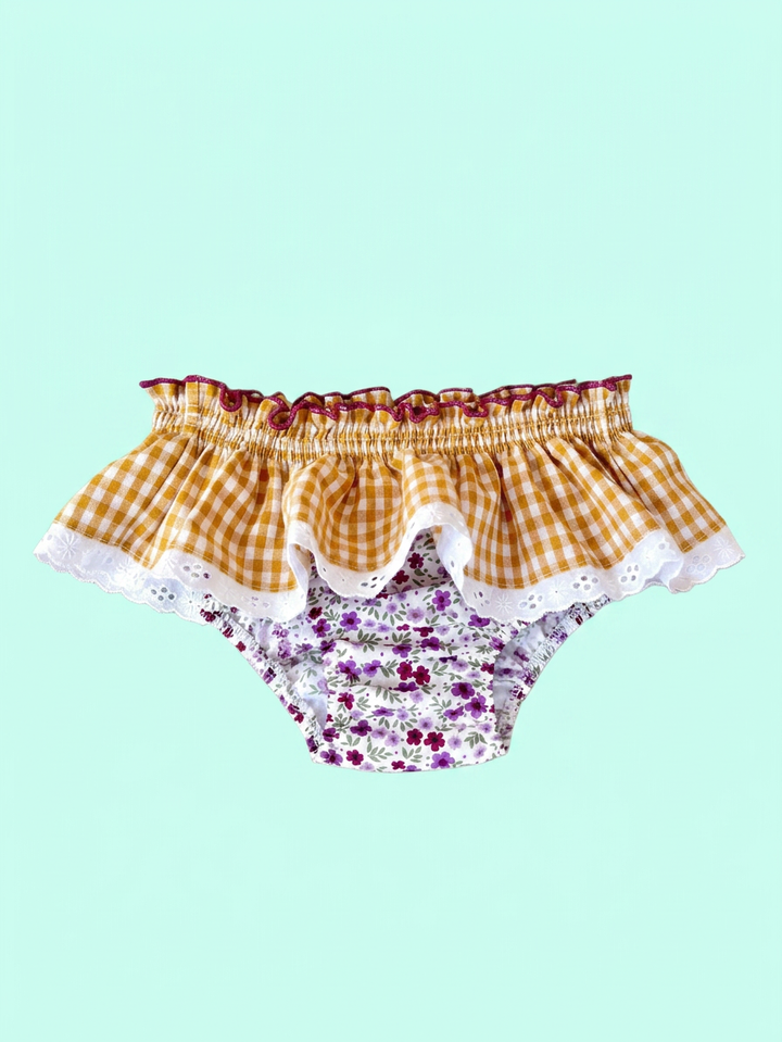 Costume coulotte con balze