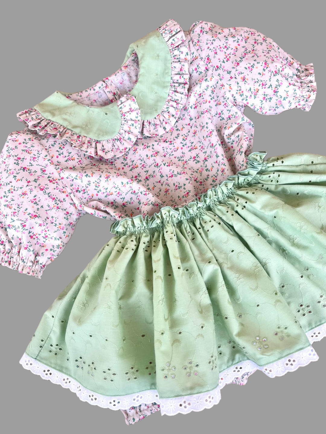 Camicia colletto salvia