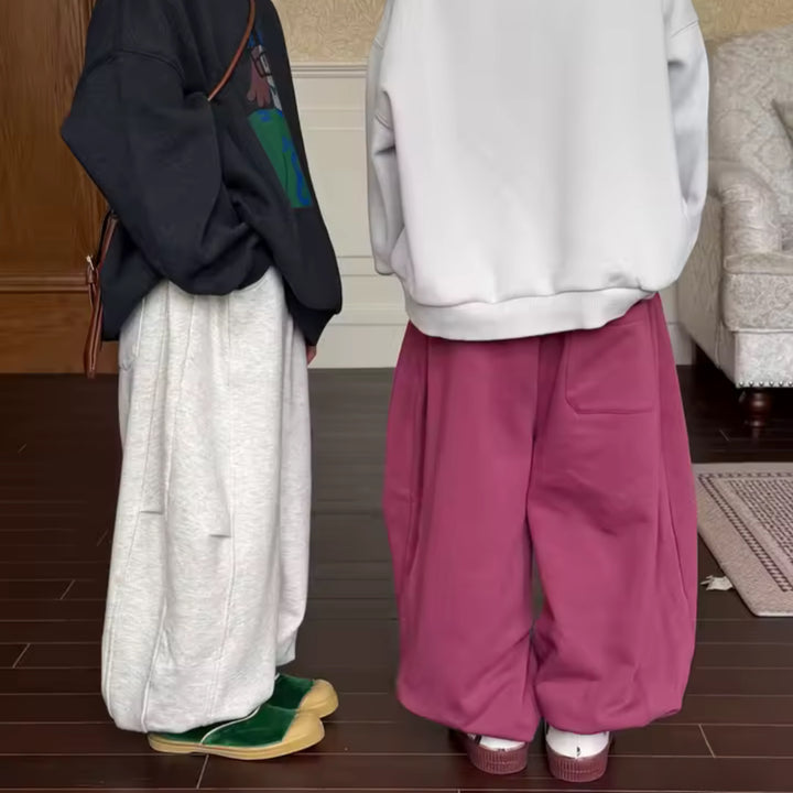 Pantaloni in felpa korea