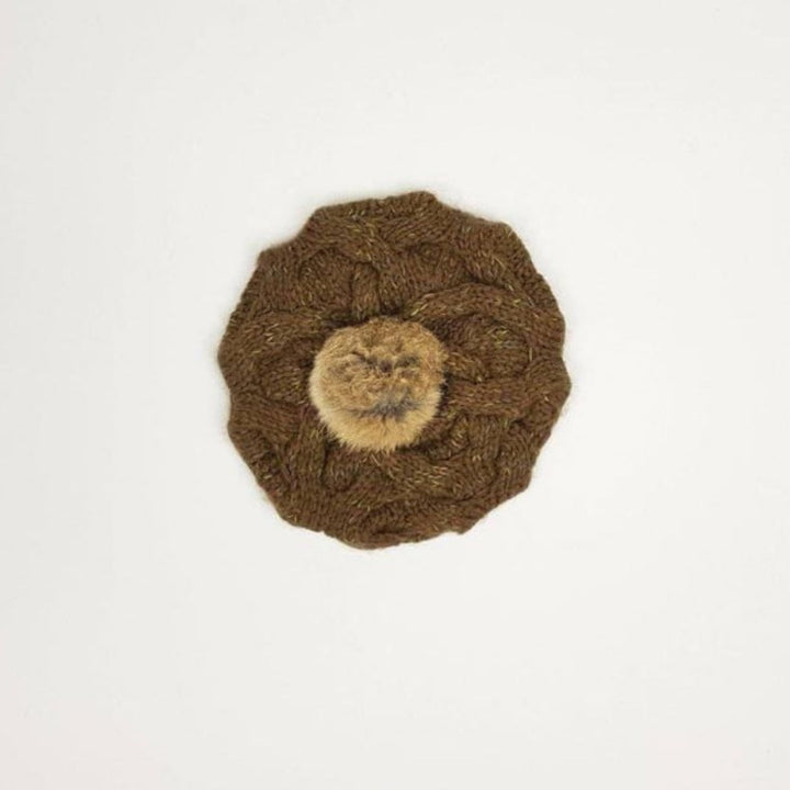 Cappello in lana marrone