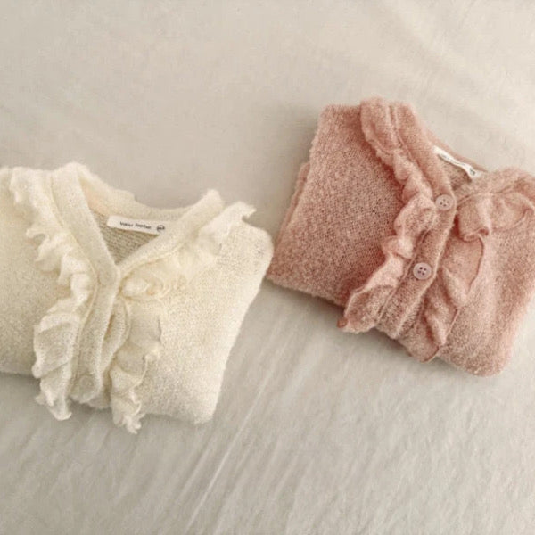 Cardigan con rouches