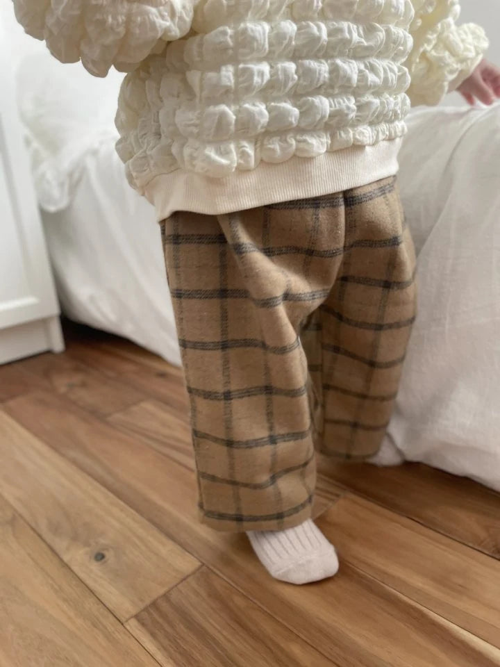Pantaloni check invernali