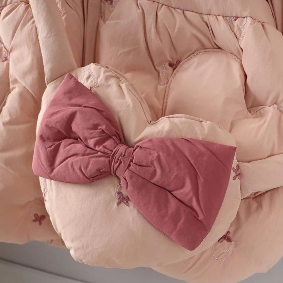 Giubbotto dolly con borsetta rosa