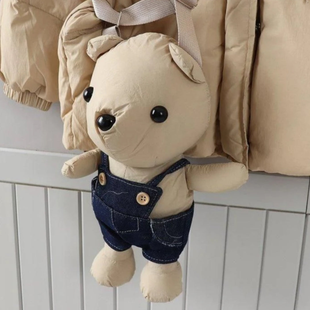 Jacket with teddy bag