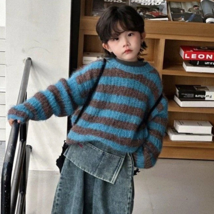 Maglione soft blu