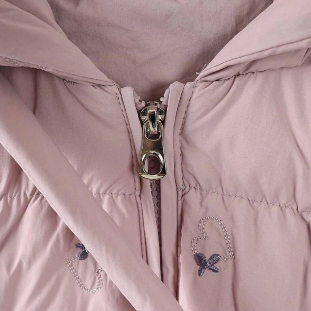 Giubbotto dolly con borsetta lilla