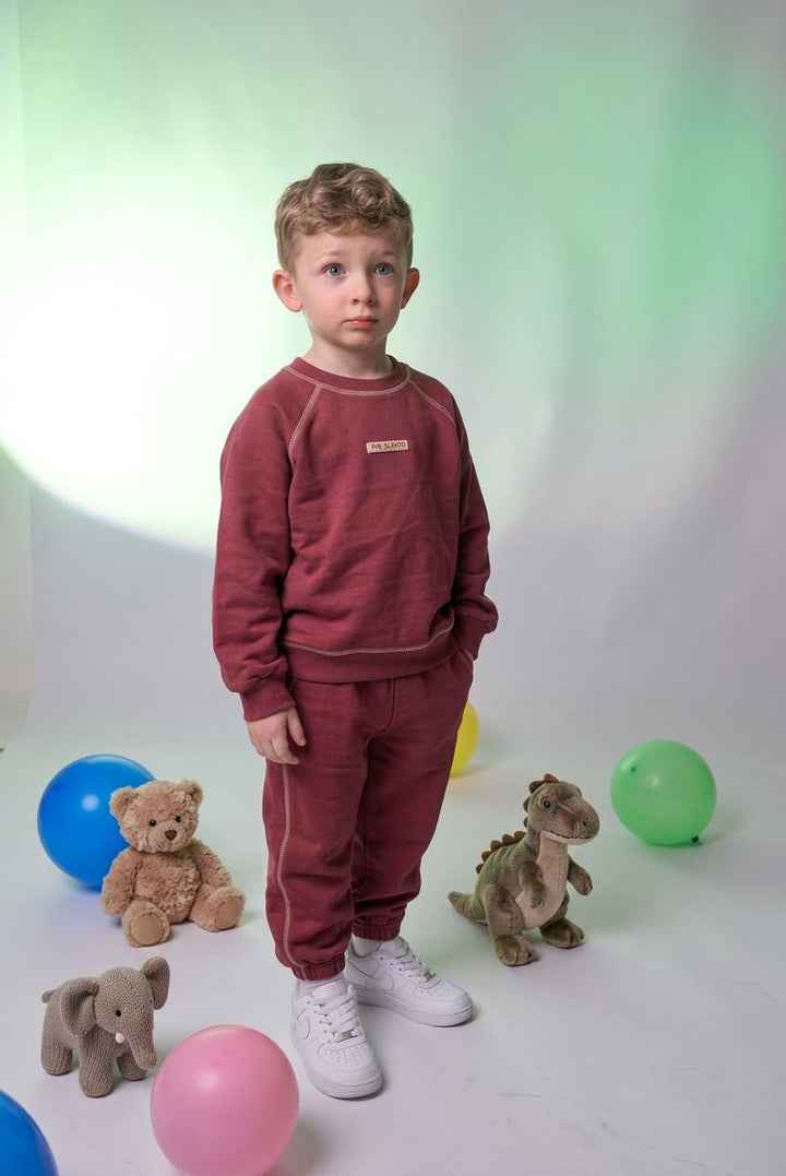 Set tuta burgundy