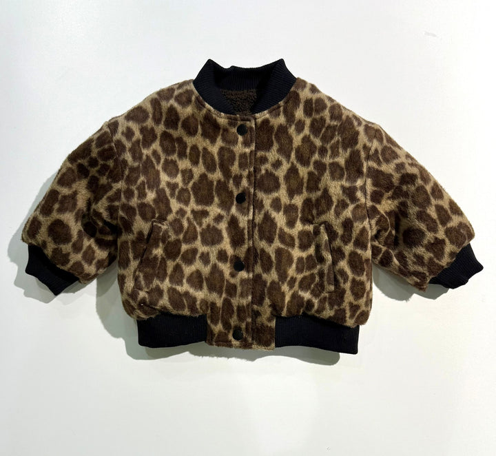 Spotted double-face bomber jacket