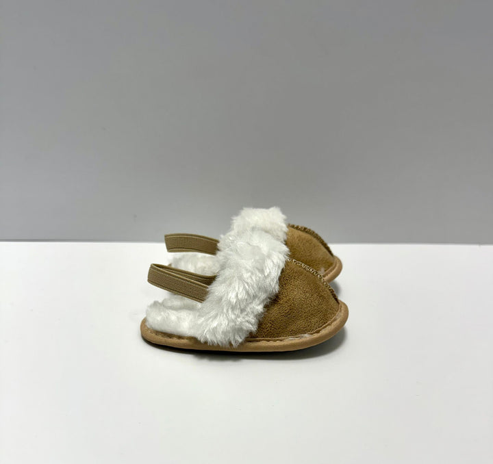 Sabot pelliccia beige