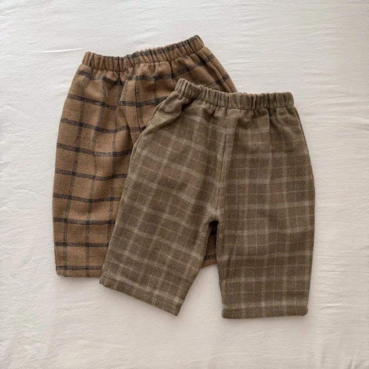 Pantaloni check invernali