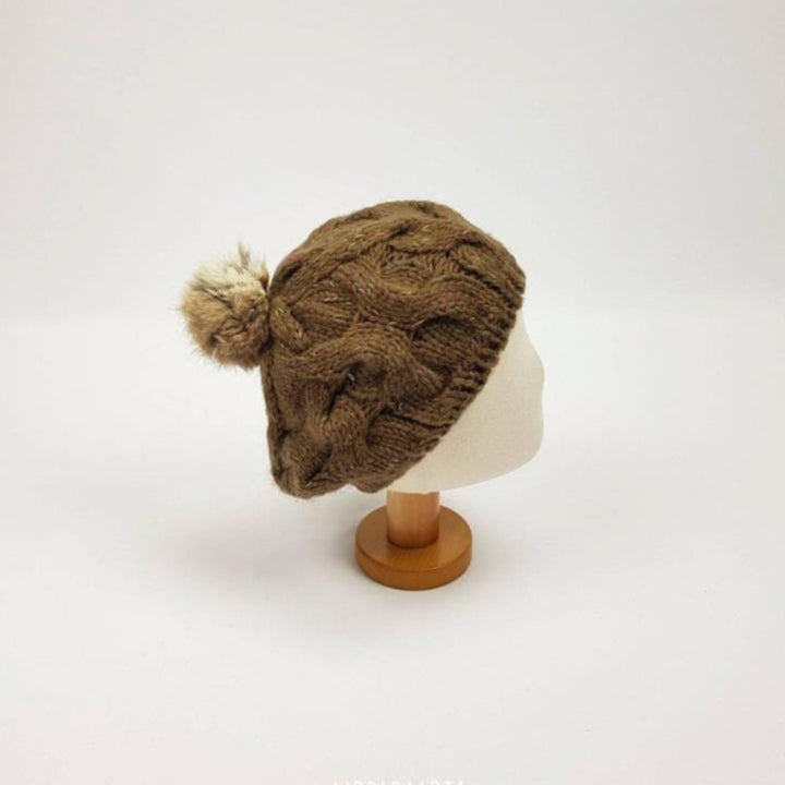 Cappello in lana marrone