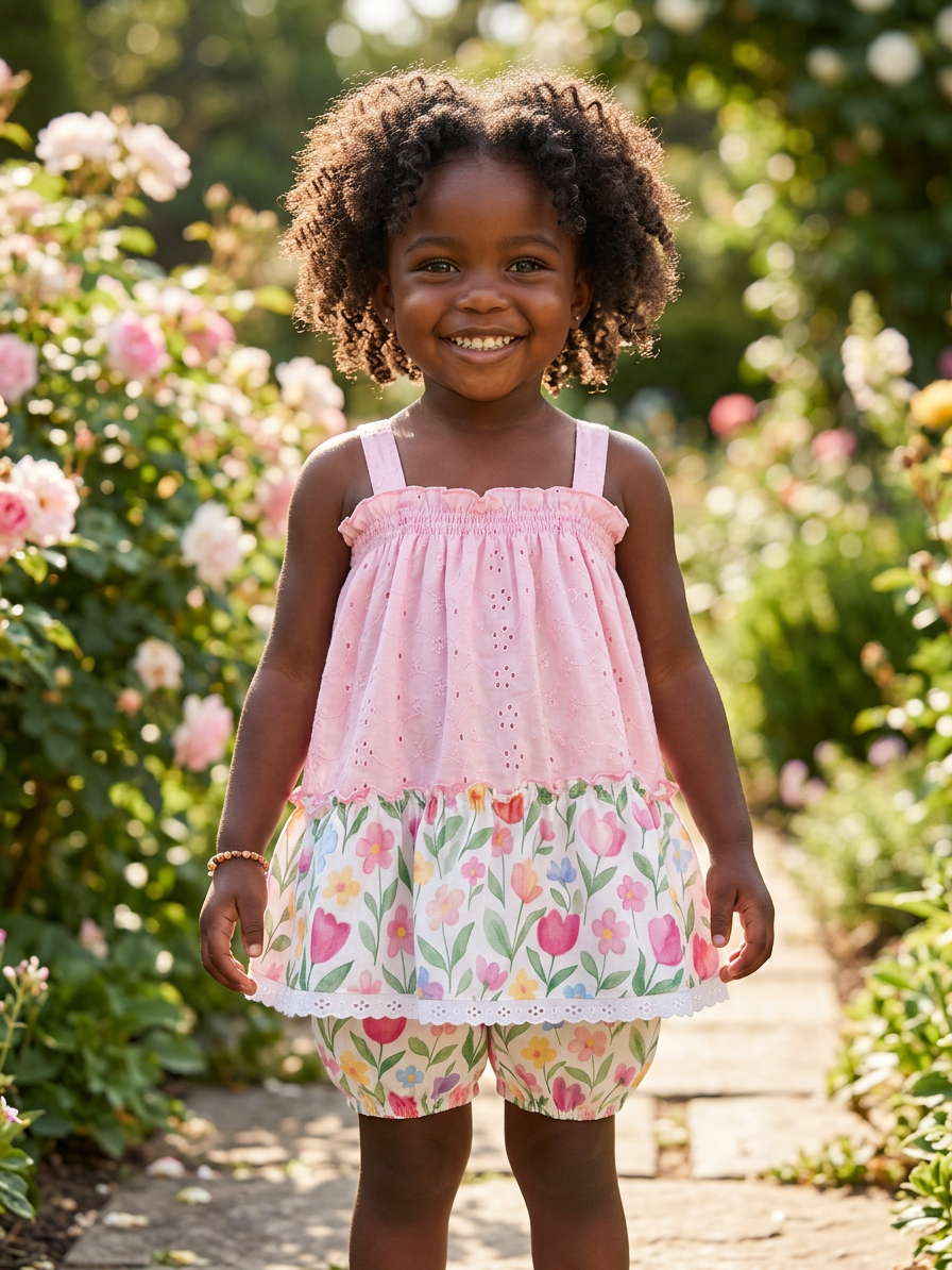 Flower and Broderie Anglaise Set