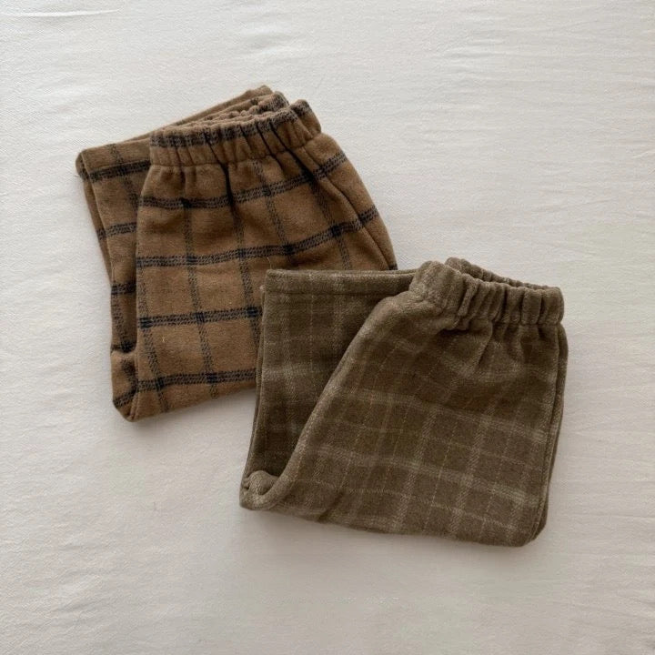 Pantaloni check invernali