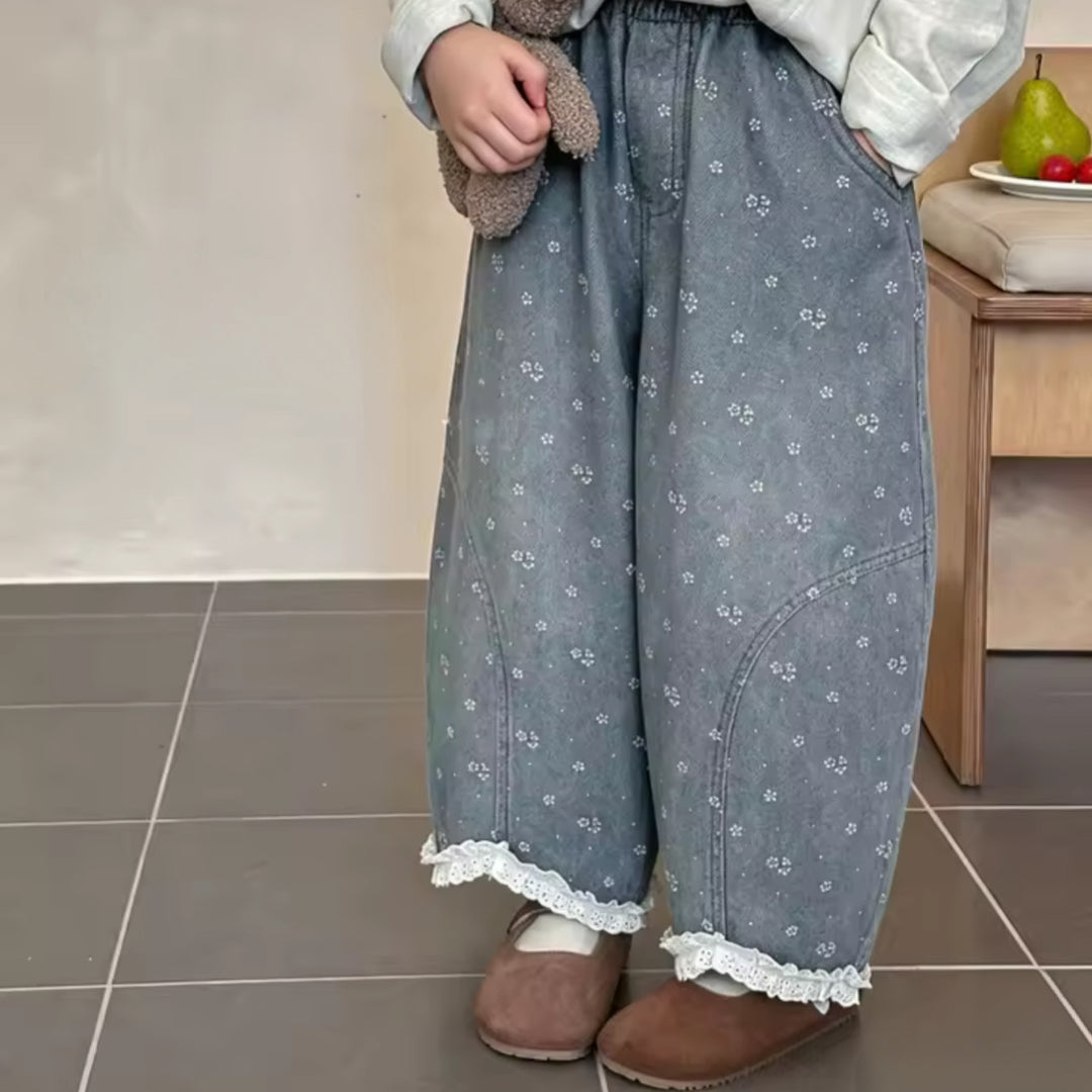 Jeans flower 70’s