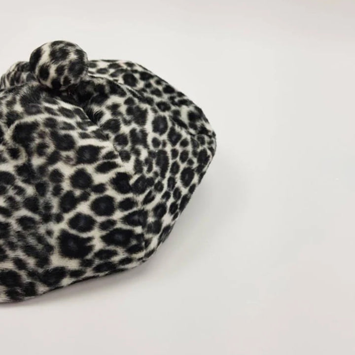 Berretto leopardato