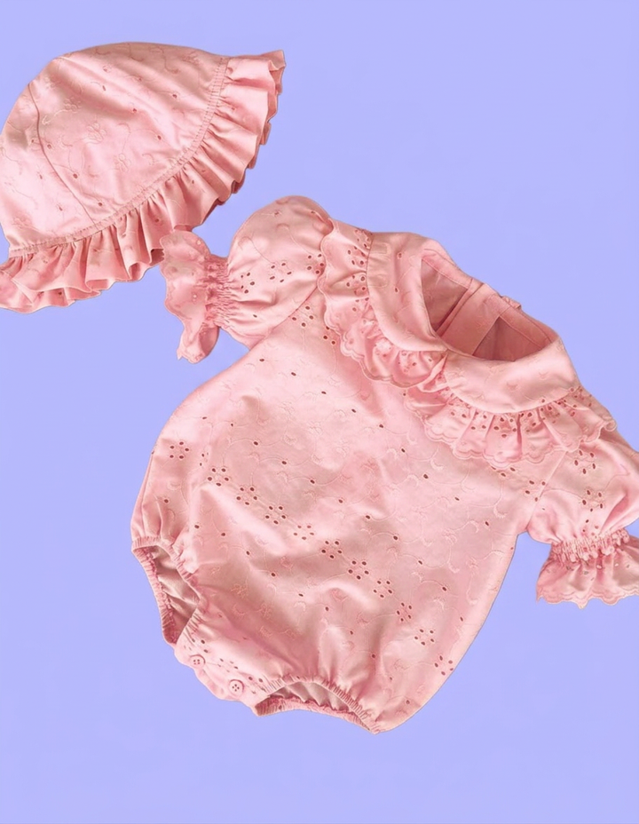 Pink sangallo tailored hat