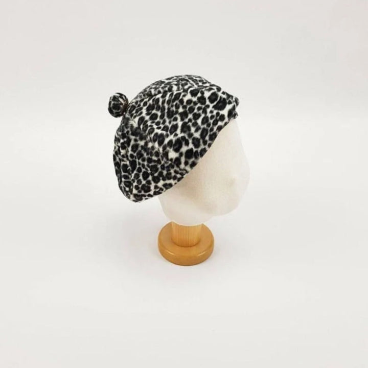 Berretto leopardato