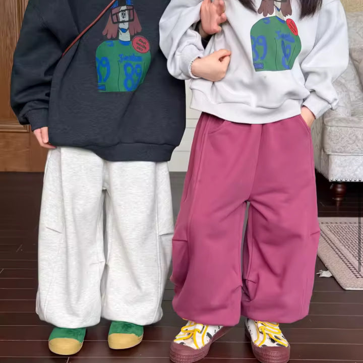 Pantaloni in felpa korea