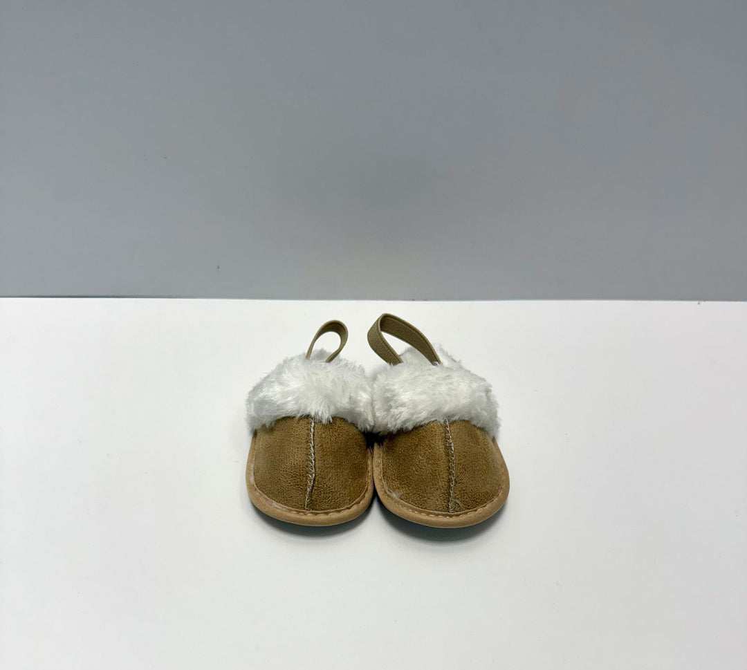 Sabot pelliccia beige