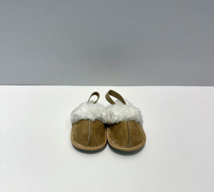 Sabot pelliccia beige