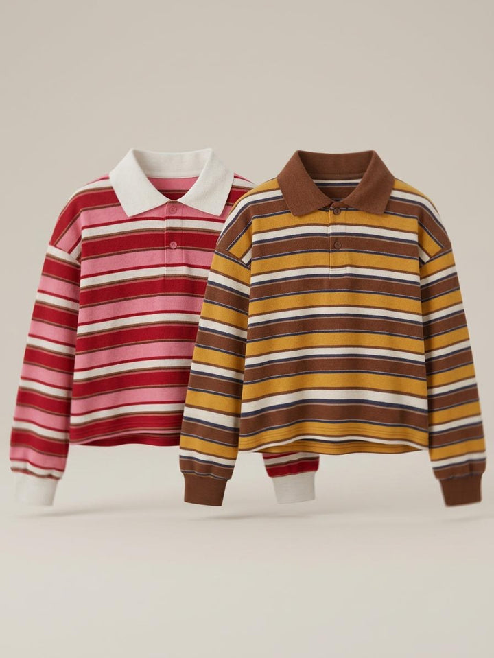 Polo righe over
