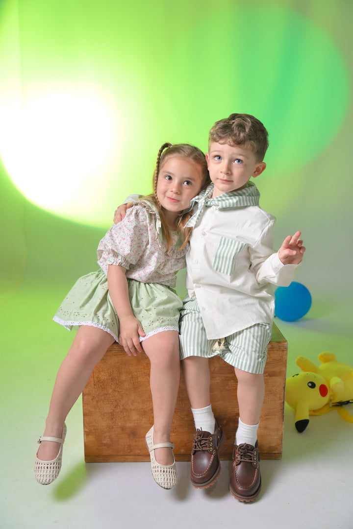 Sage green shorts