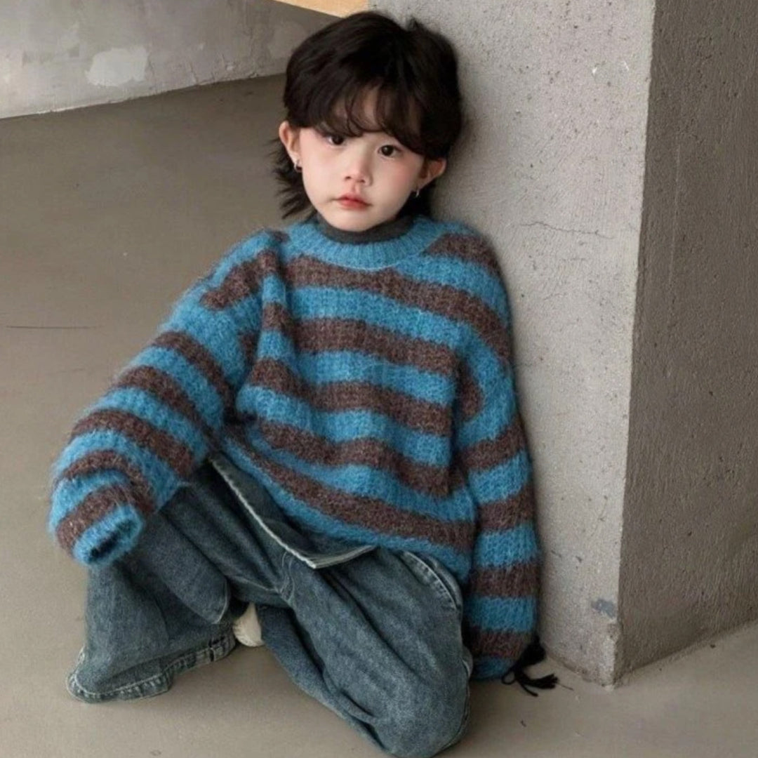 Maglione soft blu