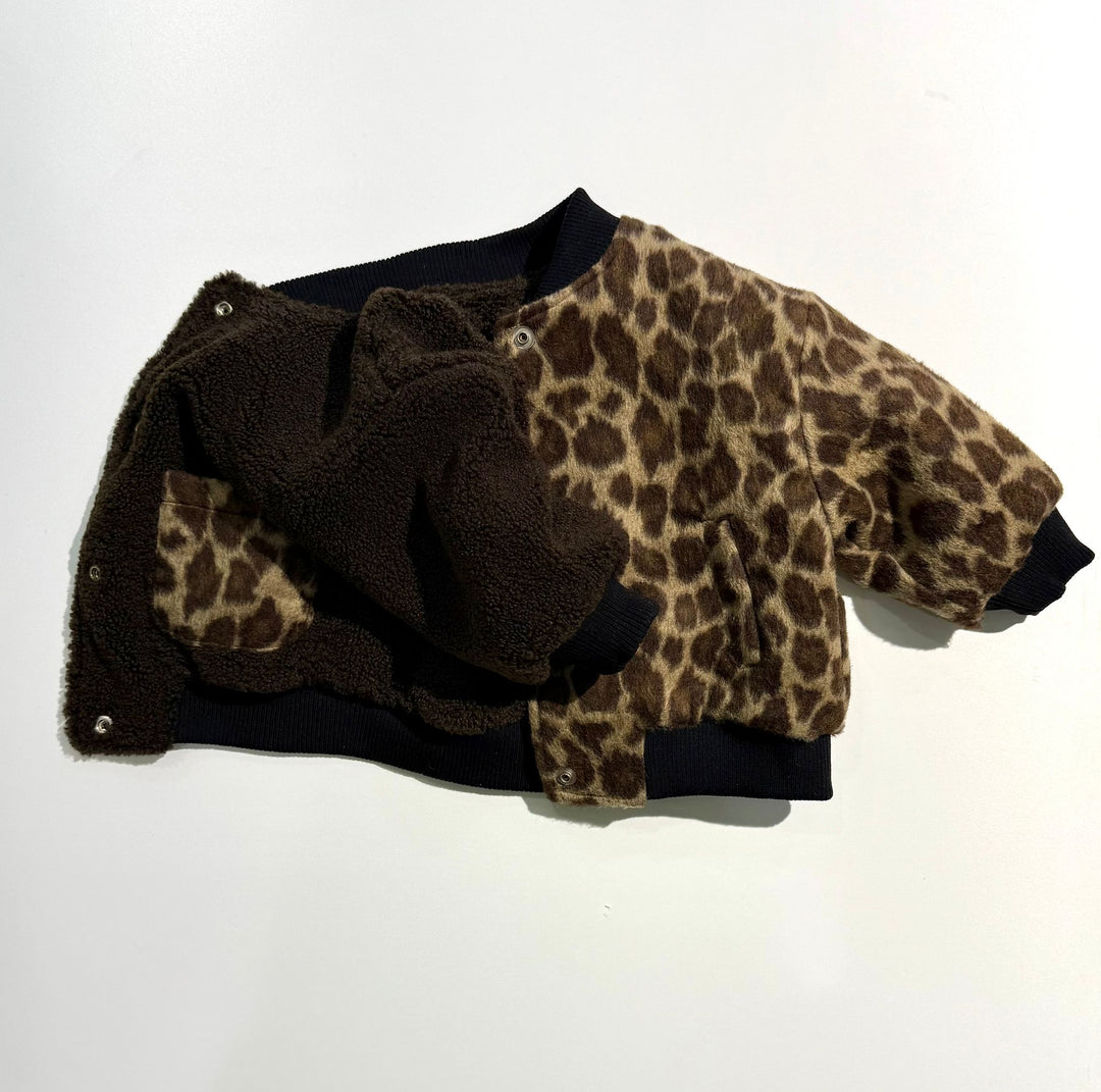 Spotted double-face bomber jacket