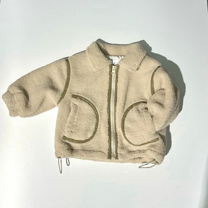 Giubbotto teddy beige