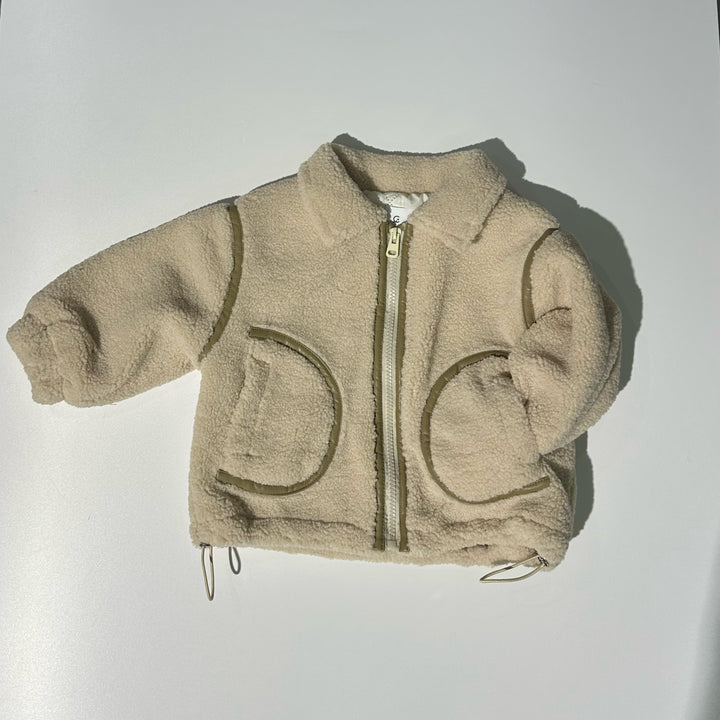 Giubbotto teddy beige