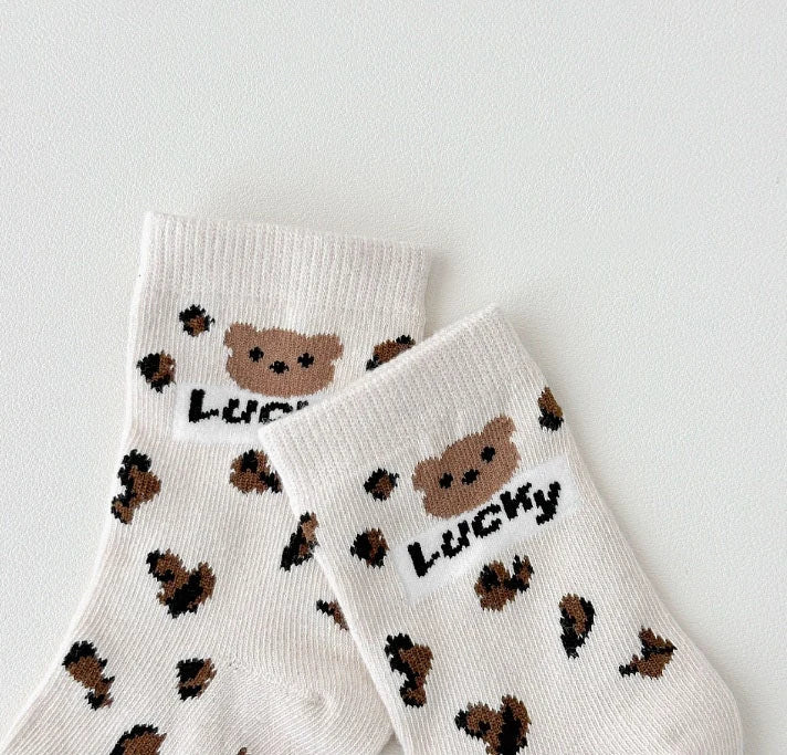 Calzini teddy maculati