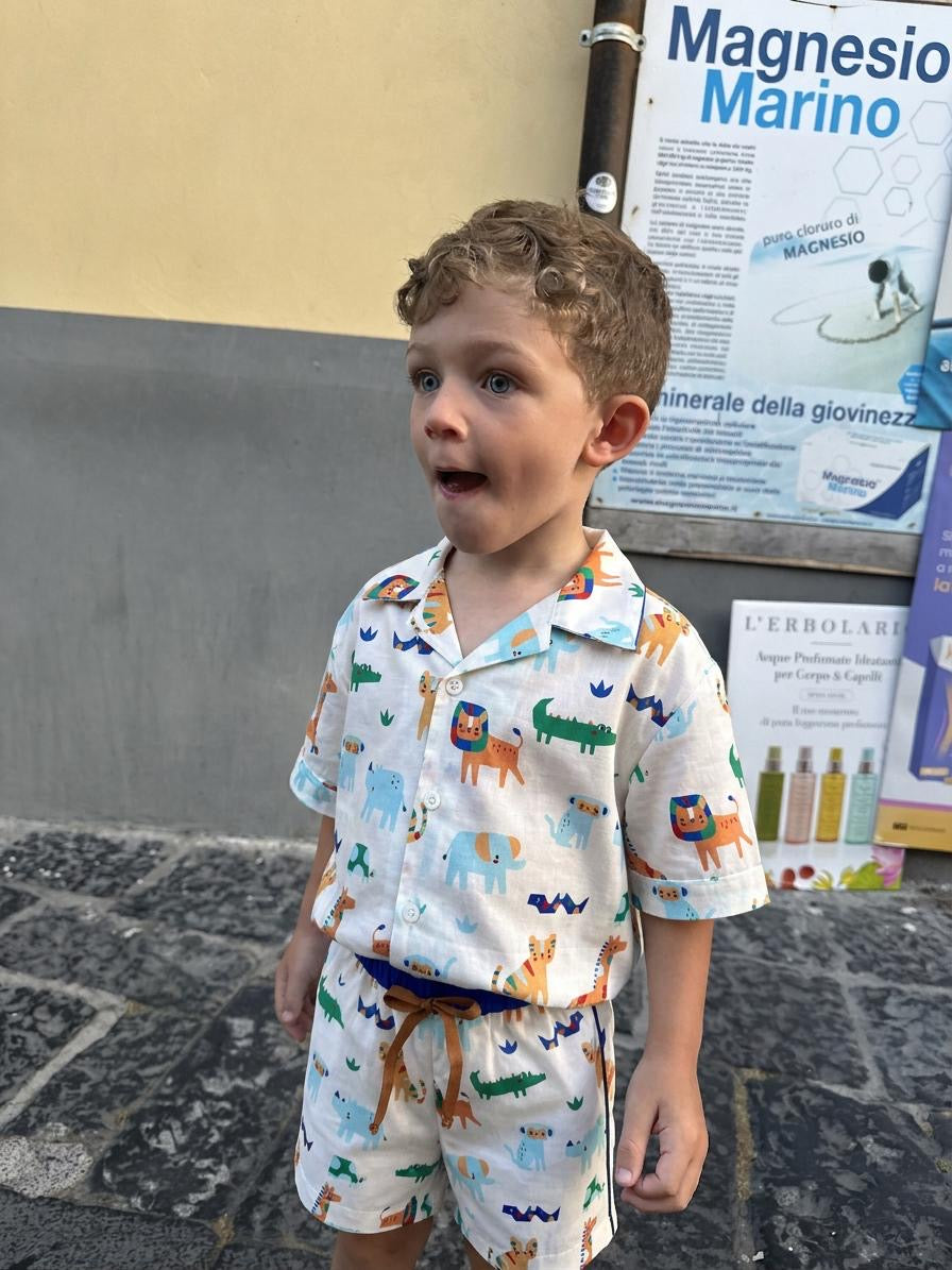 Camicia stampa animali